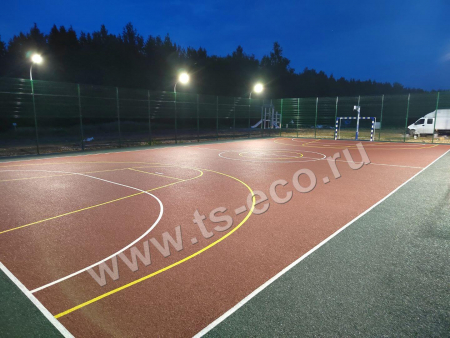 Монтаж резиновых покрытий