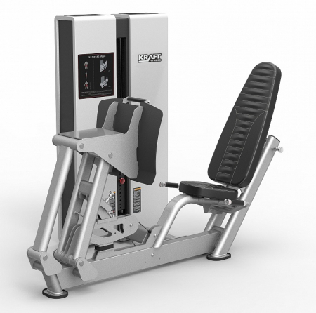 Тренажер KRAFT Fitness Жим ногами сидя/икроножные сидя KFDXLPC