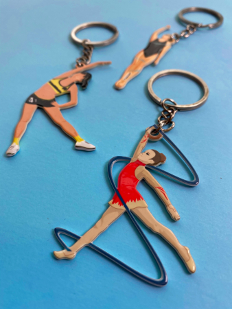 Брелок гимнастка