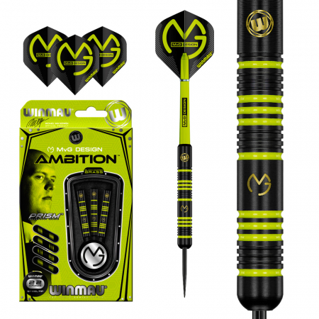 Дротики для Дартс Winmau MvG Ambition steeltip 22gr